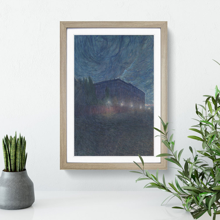 East Urban Home Stormy Night by Eugene Jansson Picture Frame Painting